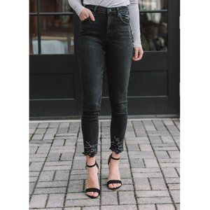 NWT AGOLDE Sophie High Rise Skinny Crop